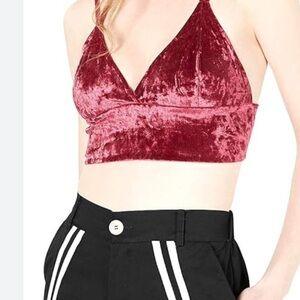 Youmita‎ Velvet Burgundy Mauve Bralette